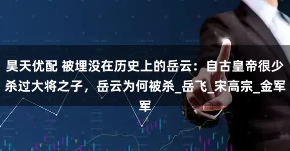 昊天优配 被埋没在历史上的岳云：自古皇帝很少杀过大将之子，岳云为何被杀_岳飞_宋高宗_金军